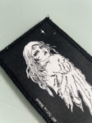 Diva Alkonost - Harpyie mit Sternen als Aufnäher / Patch