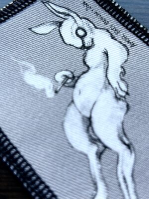 Smoking Bunny Patch mini