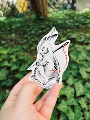 Needle Bunny Sticker