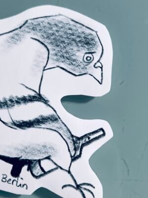 Pigeon with drinking problem