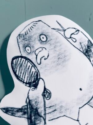 Pigeon with hair problem
